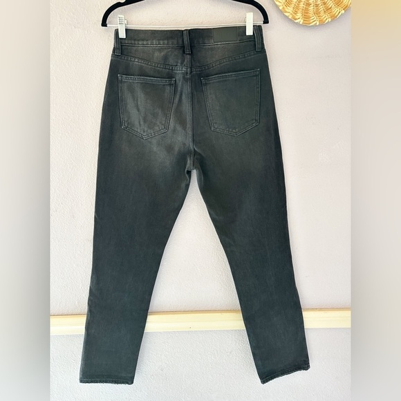 PISTOLA Keaton High Waisted Slim Straight Taurus Denim Jeans In Black Size 27 - Picture 7 of 7